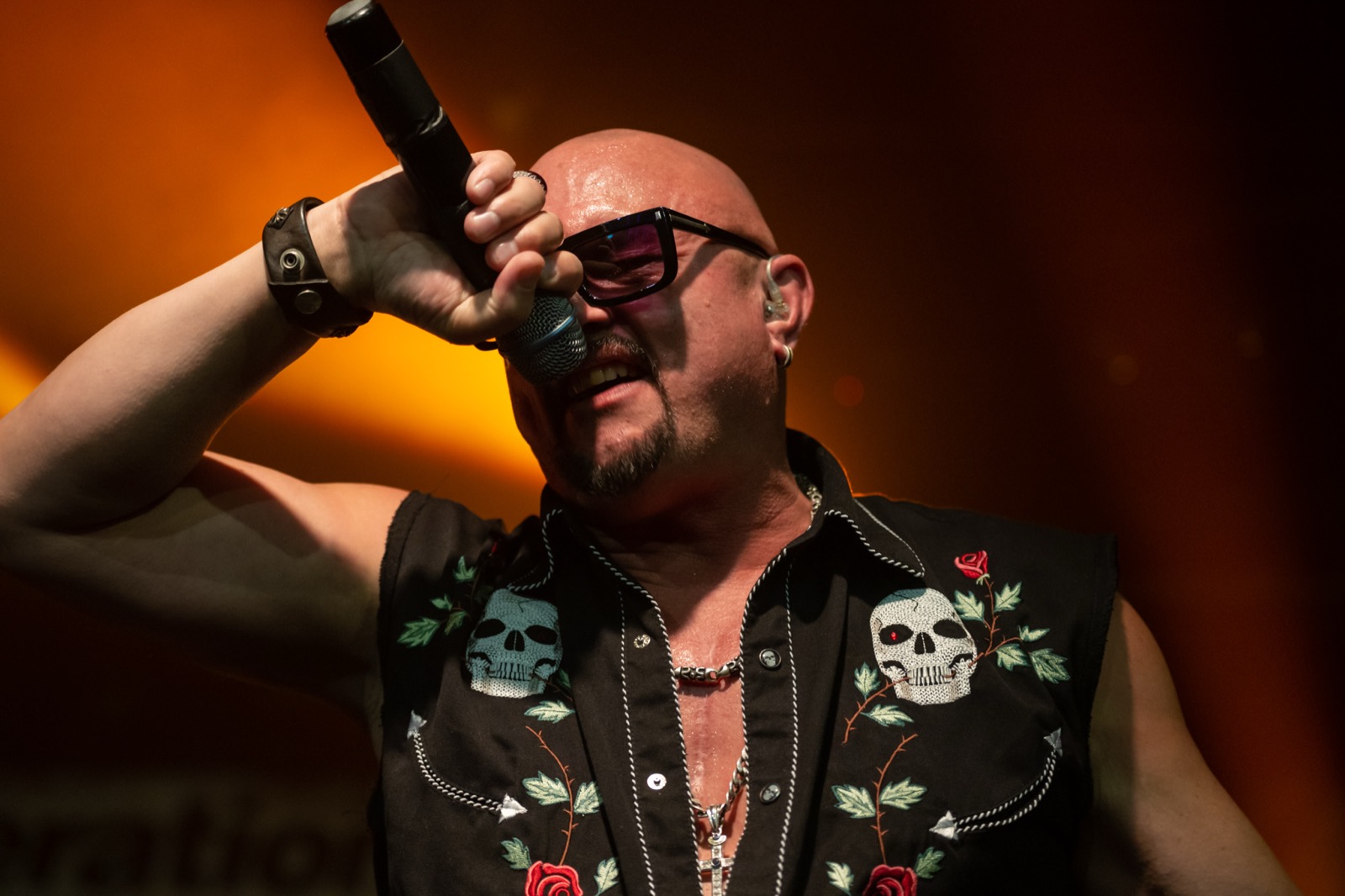Geoff Tate performing live on stage