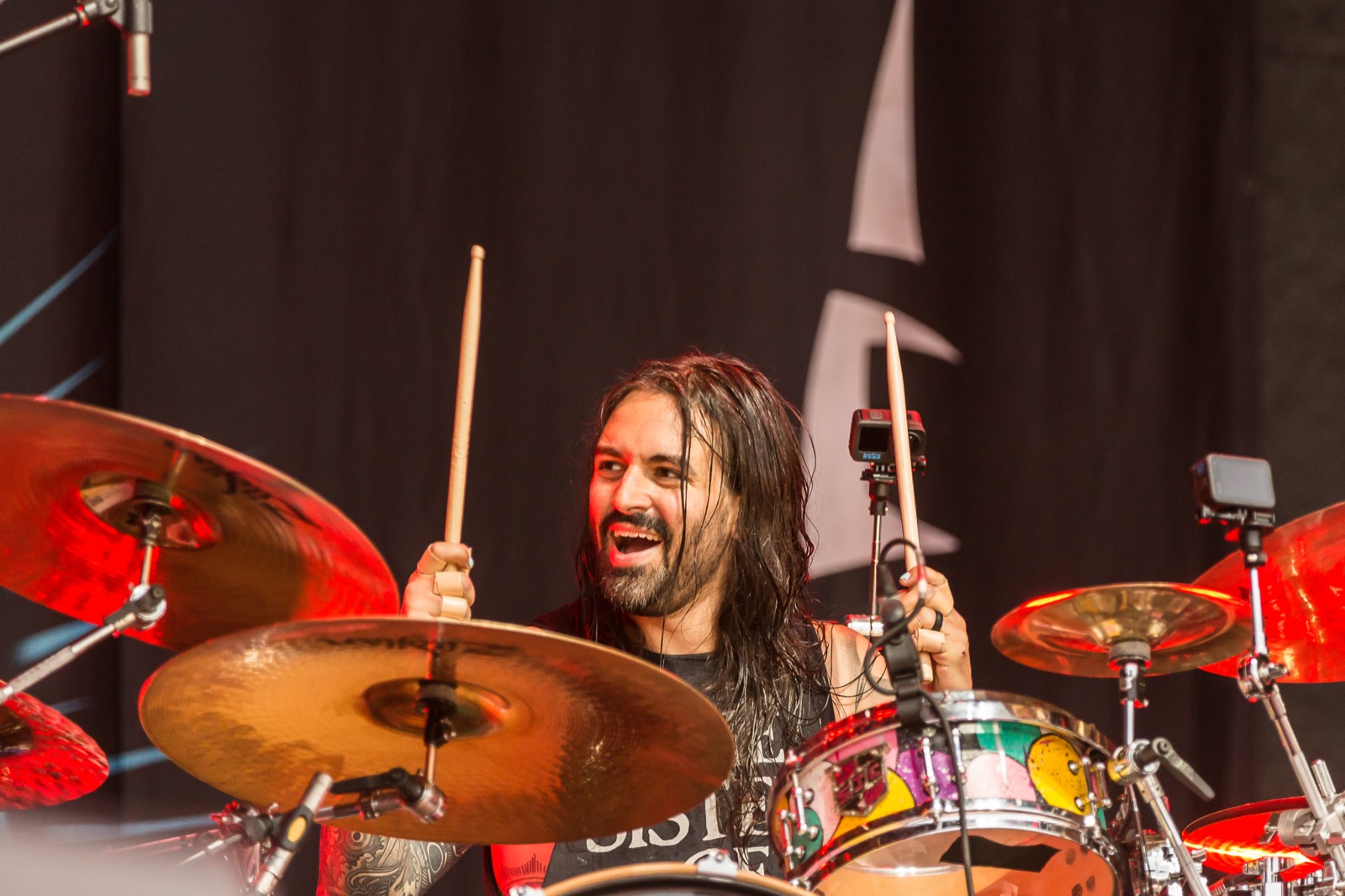 Jay Weinberg performing drums with Suicidal Tendencies at Rockharz Open Air 2024