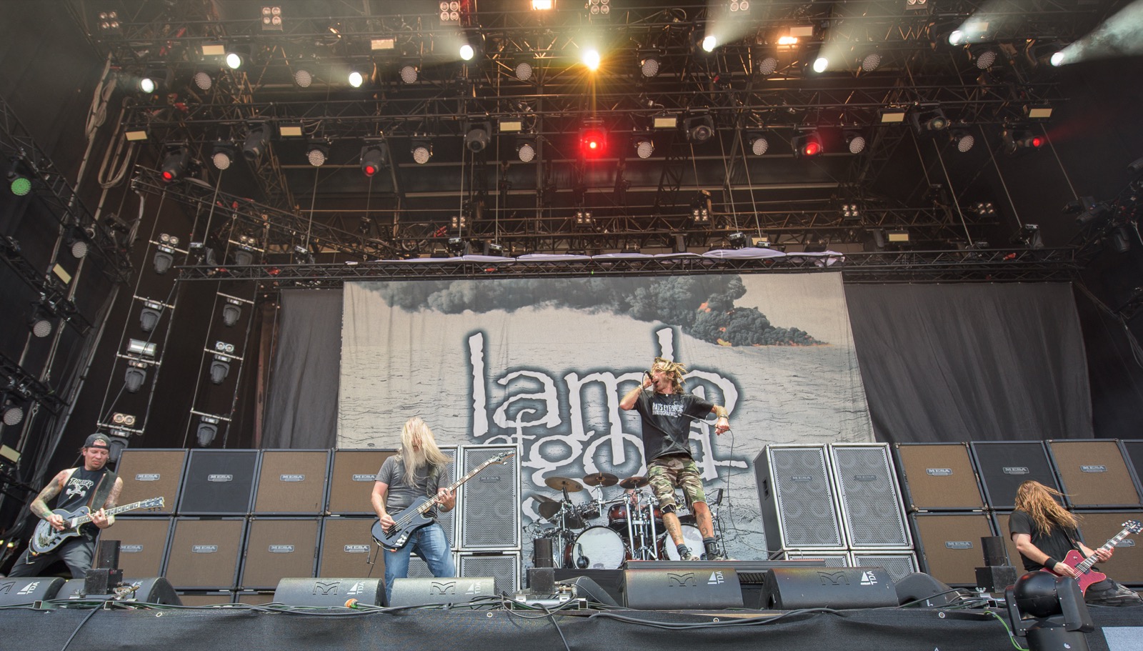 Lamb of God performing live at Rock im Park 2015