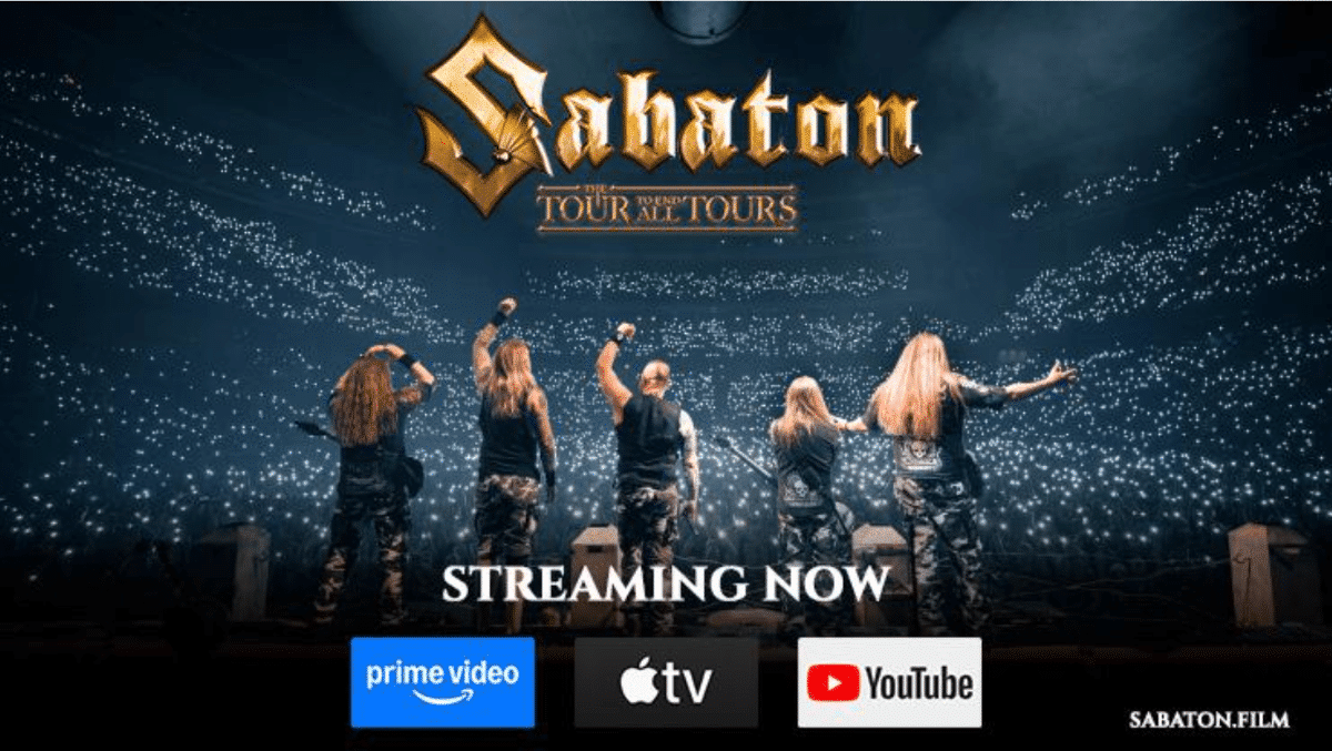 Sabaton — The Tour to End All Tours concert film on streaming