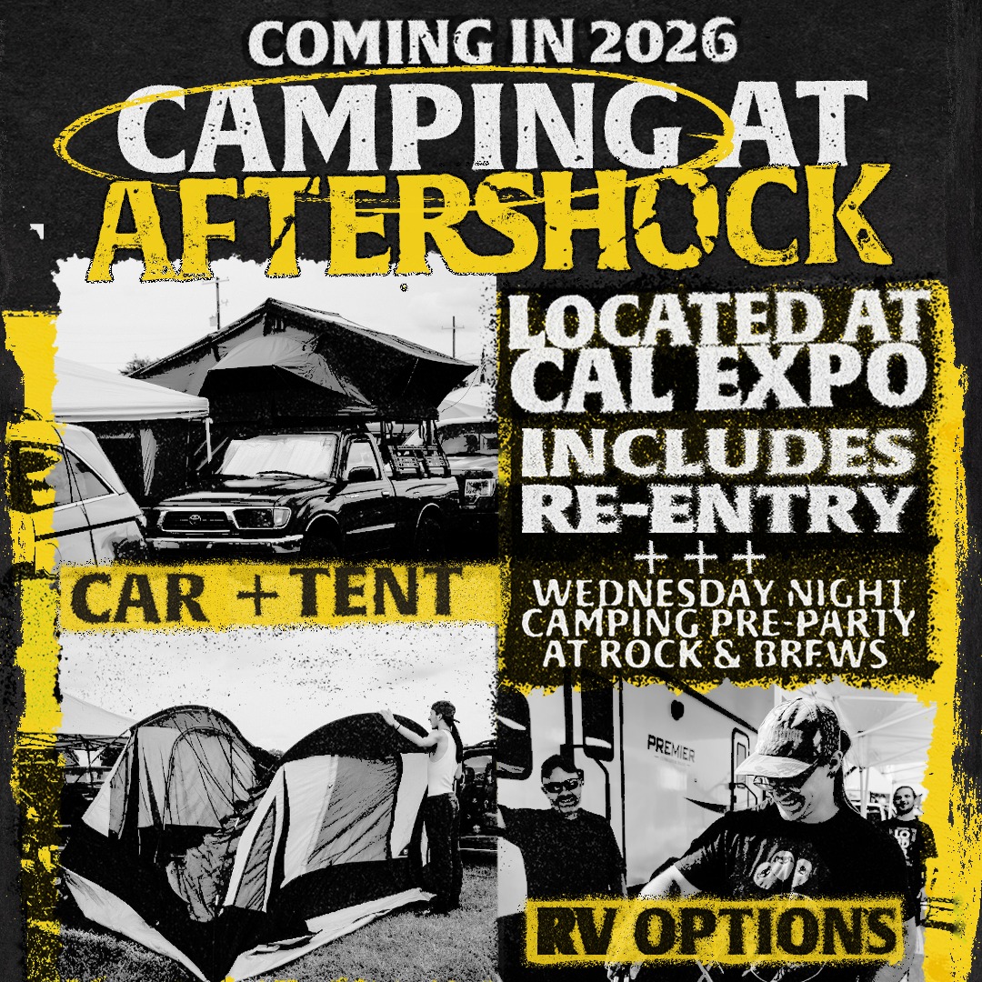 Aftershock 2026 - Cal Expo camping arrives for the first time