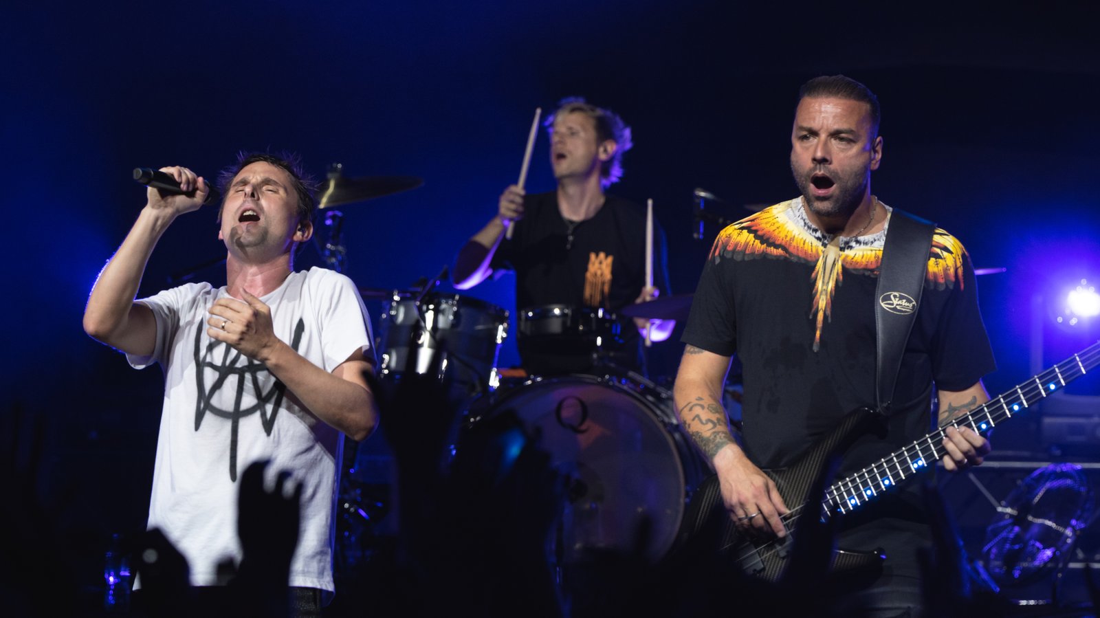 Muse performing live at Hammersmith Apollo, 2022