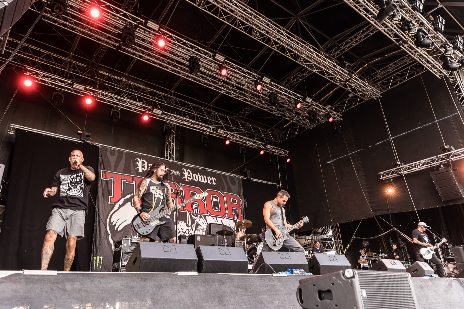 Terror performing live on stage in 2024