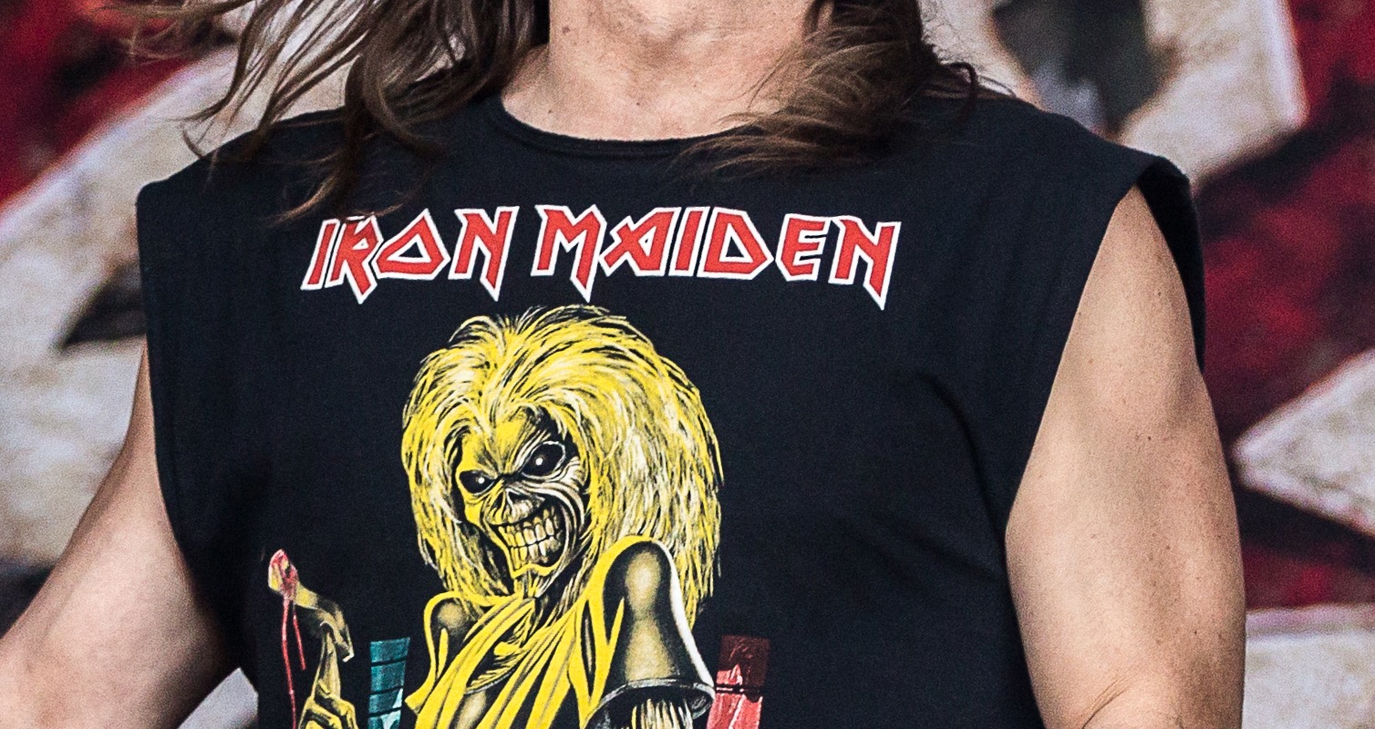 Tom Hunting, drummer for Exodus, performing live on stage